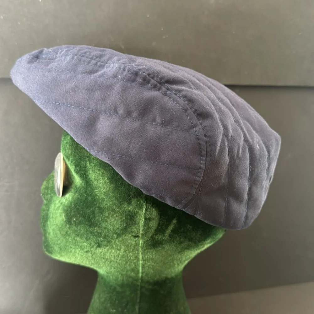 Vintage McGregor Blue Quilted Newsboy Cap - Picture 10 of 16